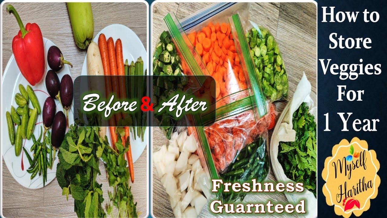 How to Store Vegetables for a year in fridge| Keep Vegetables fresh| Kitchen tips|hacks #