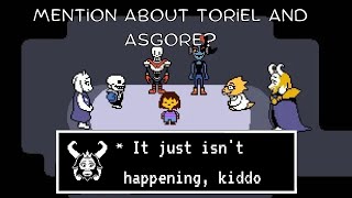 What Happens If You Tell Alphys That Toriel And Asgore Won't Get Back Together?