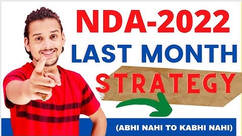 NDA2022-Last month strategy|Pranav Pandey