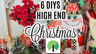 🎄6 DIY DOLLAR TREE HIGH END CHRISTMAS DECOR CRAFTS 🎄I Love Christmas ep 7 Olivia Romantic Home DIY