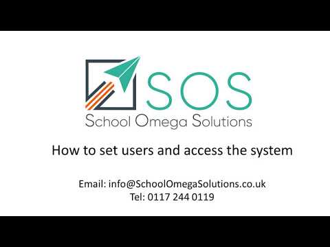 How to set different Users up on your School Omega Solutions Subscription, always be Ofsted ready