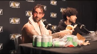 AEW All Out Media Scrum 2022 but it's just CM Punk eating Muffins