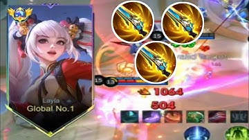 Legendary 373! Layla New Broken Build is Finally Here - Build Top 1 Global Layla - MLBB