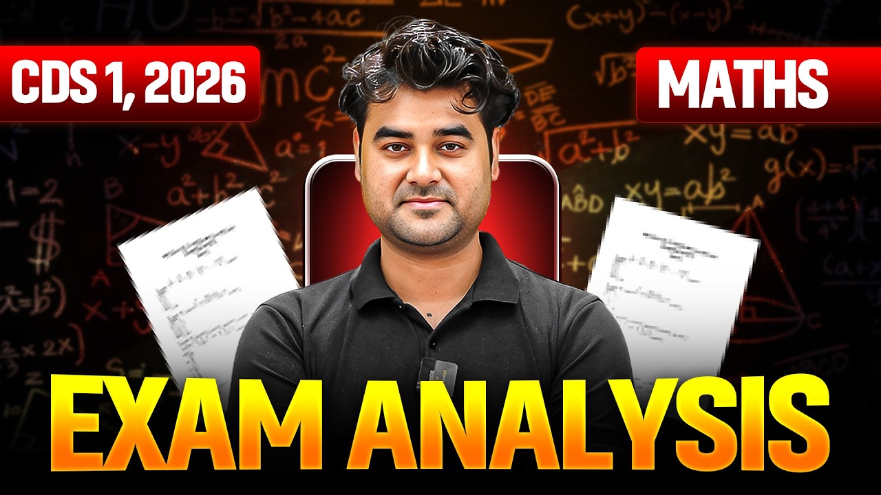 CDS 1, 2026 Maths Exam Analysis 💪 | CDS Live Paper Discussion 🤩 | CDS 1 ...