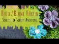 Einfache Blume häkeln | Einfache #häkelanleitung  - große und kleine flache Blume