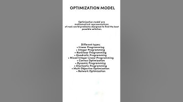 Optimization Models, Network Models & Decision Analysis