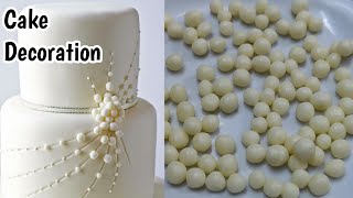 DIY Homemade Sugar Pearls for Cake Decoration