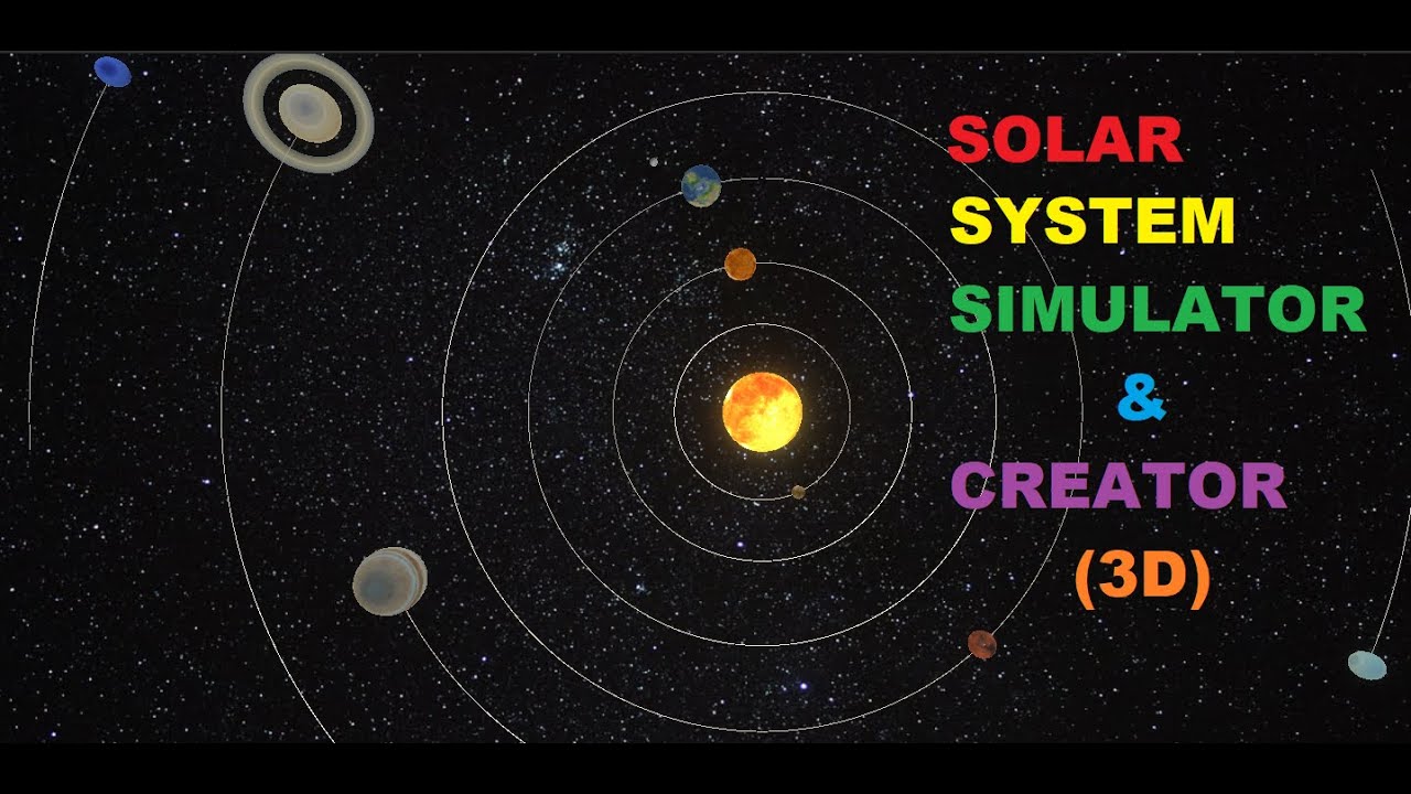Solar System System Simulator Creator Source Code Showcase Unity 3D YouTube
