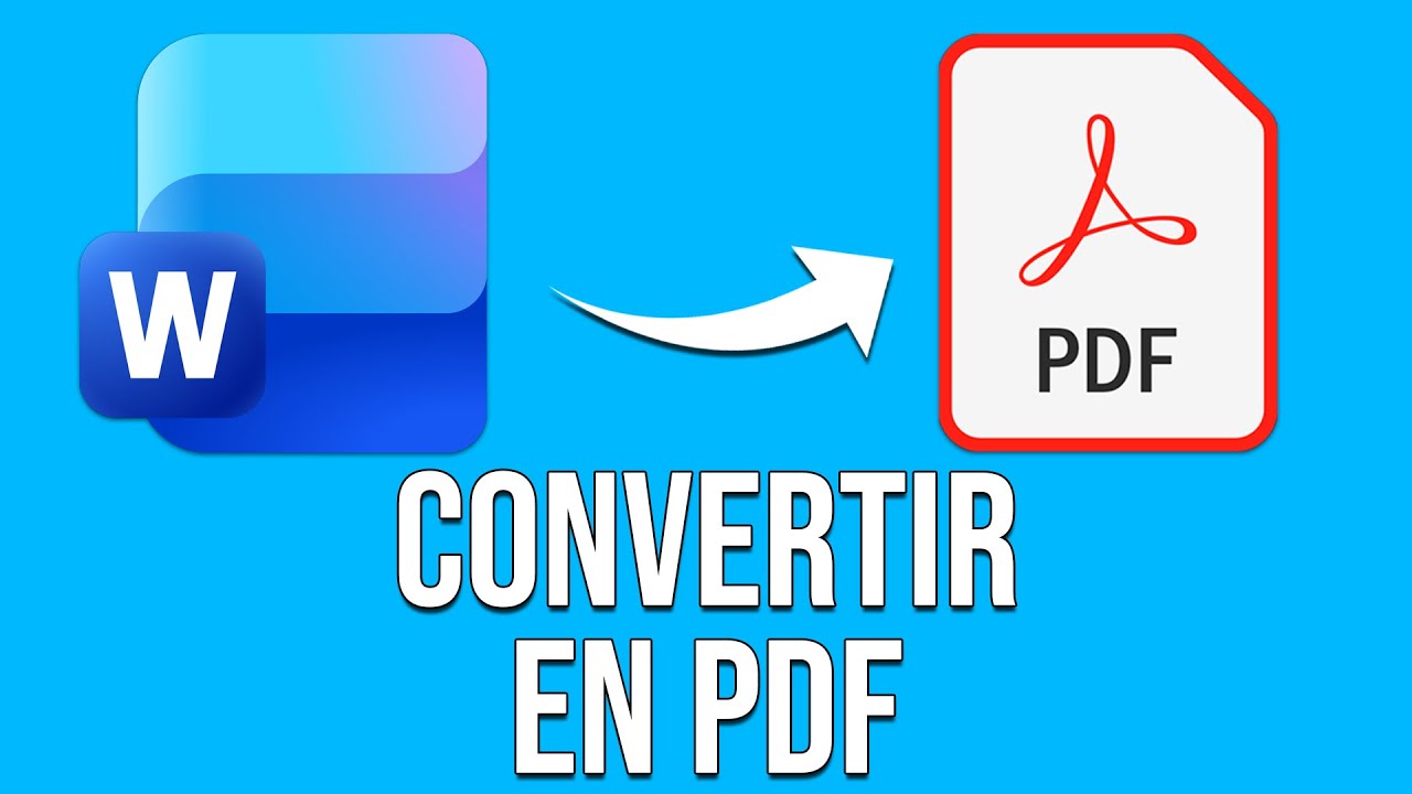 Comment exporter un document Word en un fichier PDF - YouTube