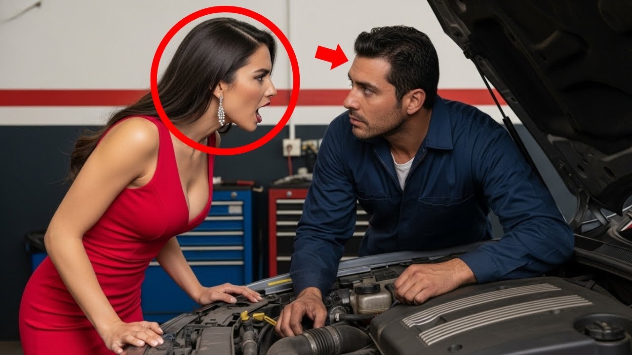 «Haz tu trabajo y cállate» dijo la millonaria sin saber que el pobre mecánico era el dueño...