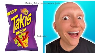 Famous putting Takis on random objects (Full video). thanksgiving edition Net Worth