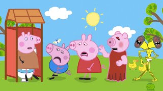 Please Open The Toilet Door For Peppa Pig | Peppa Pig Funny Animation