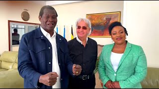 Pastor Benny Hinn arrives in Uganda. Pr. Robert & Jessica Kayanja welcome him