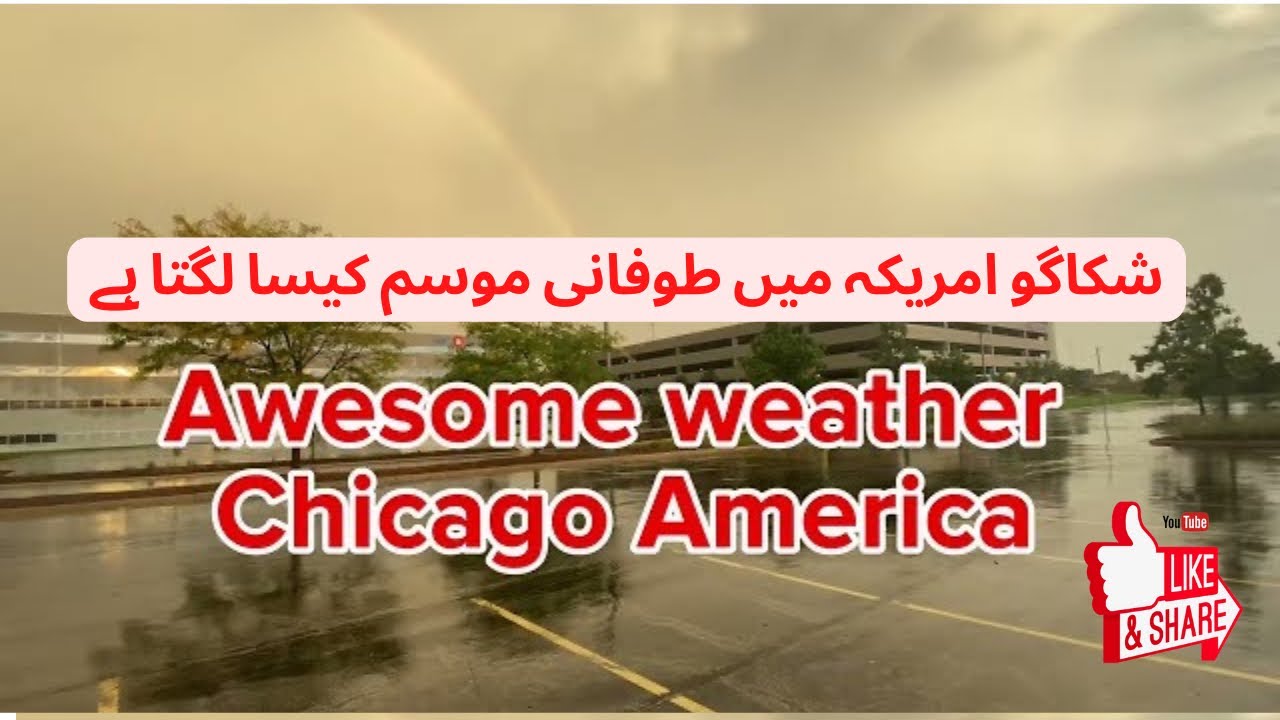 Most extreme weather caught on video rain clouds rainbow with lightning ...