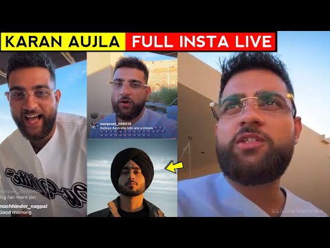 Karan Aujla Full Instagram Live | Winning Speech| Karan Aujla live Talking About Shubh