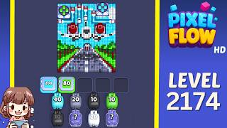 Pixel Flow Level 2174 Solution Walkthrough