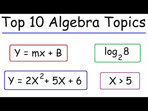 Thumbnail for Top 10 Subjects In Algebra