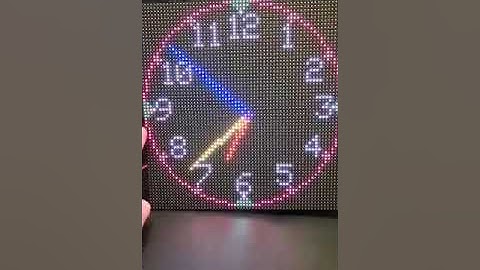 Analog Clock NTP with ESP32 on 2xP4 led display (64x32) -2