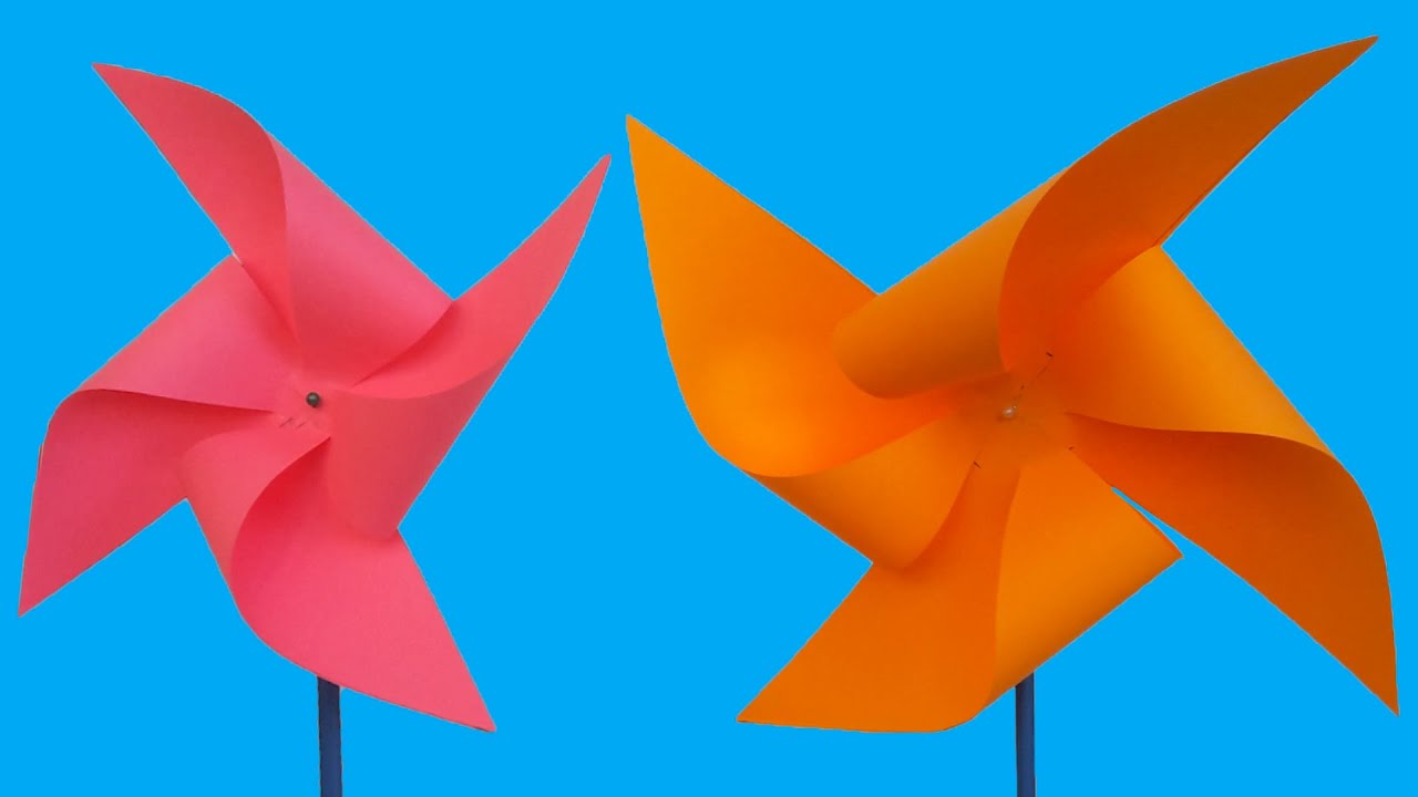 Origami Como Hacer un Molinillo de Viento de Papel Facil How To Make