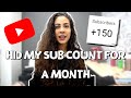 DID HIDING MY SUBSCRIBER COUNT WORK? - Should You Hide Your Subscriber Count?