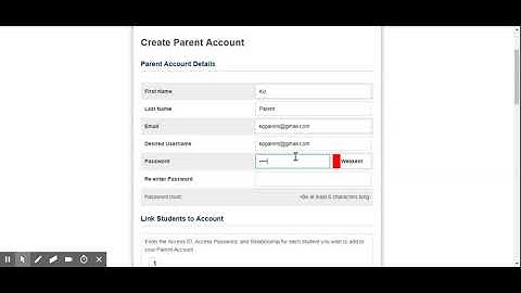 Creating a Parent PowerSchool Account