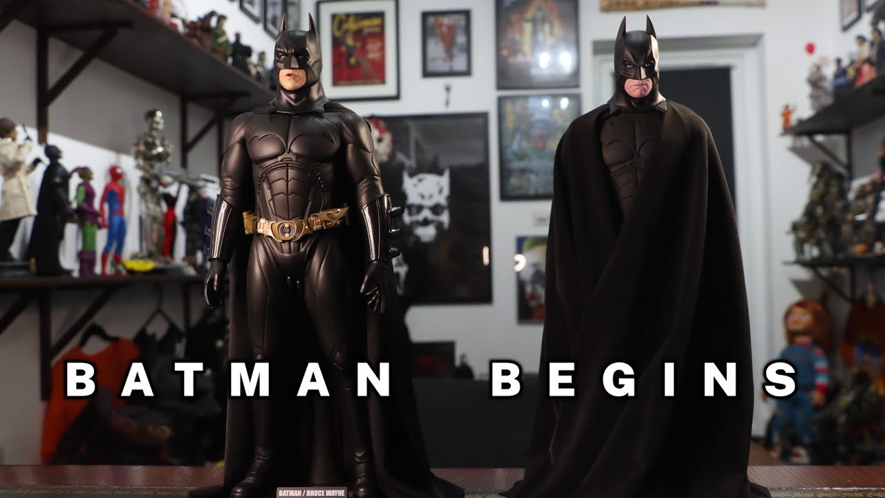 BATMAN BEGINS 1/6 SCALE. CUSTOM HEAD SCULPTS AND A NEW BODY - YouTube