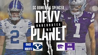 2026 BIG12 Under the Radar Wide Receiver - KSU Jayce Brown & BYU Chase Roberts - Devy Planet Preview