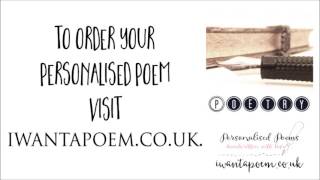 Personalised Funeral Poems ~ iwantapoem.co.uk