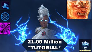 Storm 21.09 Million (Mighty Competition) TUTORIAL | Blast Hero ABL Fracture - Marvel Future Fight