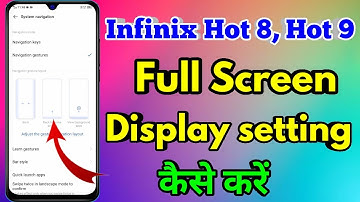 how to full screen display in infinix hot 8 & hot 9 | infinix hot 8 full screen display setting