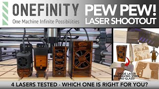 EP. 27 Onefinity CNC  PEW PEW! Laser Shootout | Ultimate Laser Guide for CNC's. ft. Jtech Photonics
