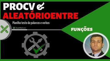 Função Procv e Aleatórioentre no teste de palavras e verbos
