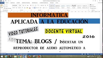 PONER MUSICA EN UN BLOG | GADGET CODIGO HTML | 2016