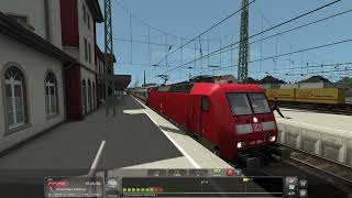 Karlsruhe Express - Mannheim to Karlsruhe - DB BR145 DB Traffic Red - Train Simulator Classic screenshot 1