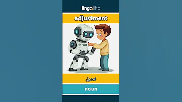Adjustment تعديل Learn English دعنا نتعلم الإنجليزية Vocabulary Builder 
