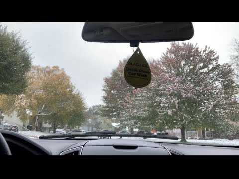 ASMR DRIVE WITH ME ON A SNOWY DAY