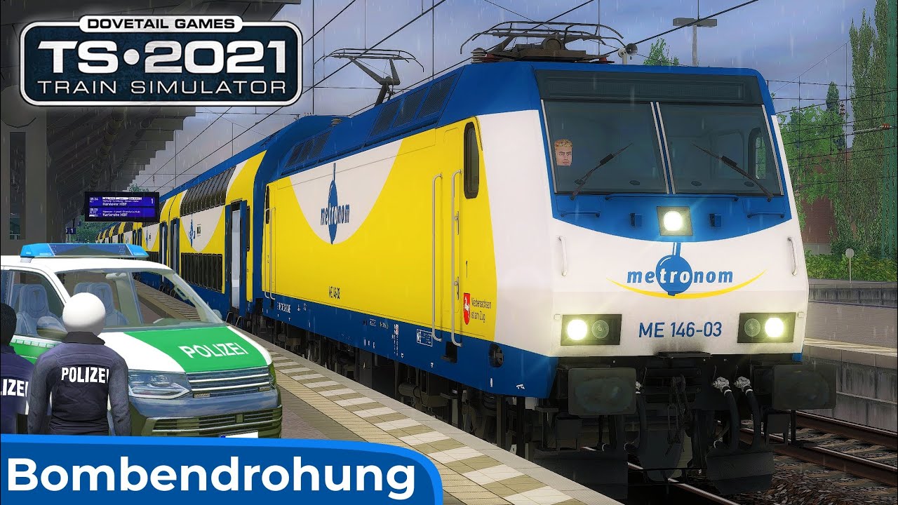 BOMBENDROHUNG | Metronom BR 146 & Polizeieinsatz | TRAIN SIMULATOR 2021 | Hamburg – Hannover | Dosto
