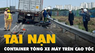 Camera ghi hình xe container tông nhiều xe máy gần nút giao An Phú screenshot 5