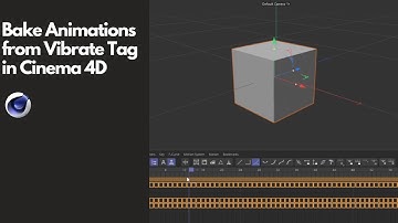 Bake Vibrate Tag in Cinema4D