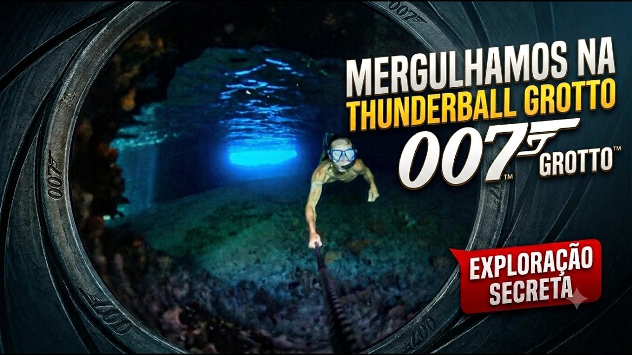 ⁣#58 O CENÁRIO DO 007 É REAL! Mergulhamos na Caverna Mais Famosa das Bahamas.