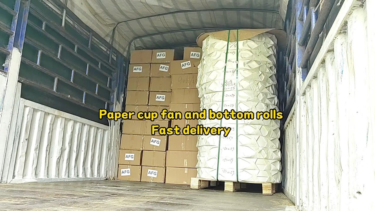 Paper cup fan and bottom rolls Fast delivery - YouTube