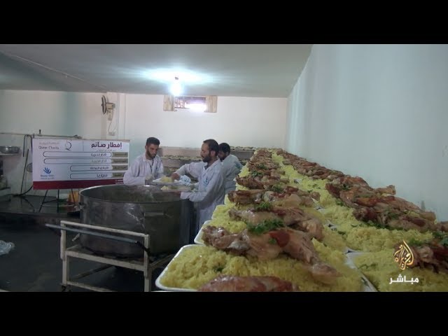 إفطار صائم لـ "قطر الخيرية" في مخيمات نازحي ريف حمص الشمالي