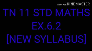 TN 11 New syllabus Ex 6.2(1-9) sums
