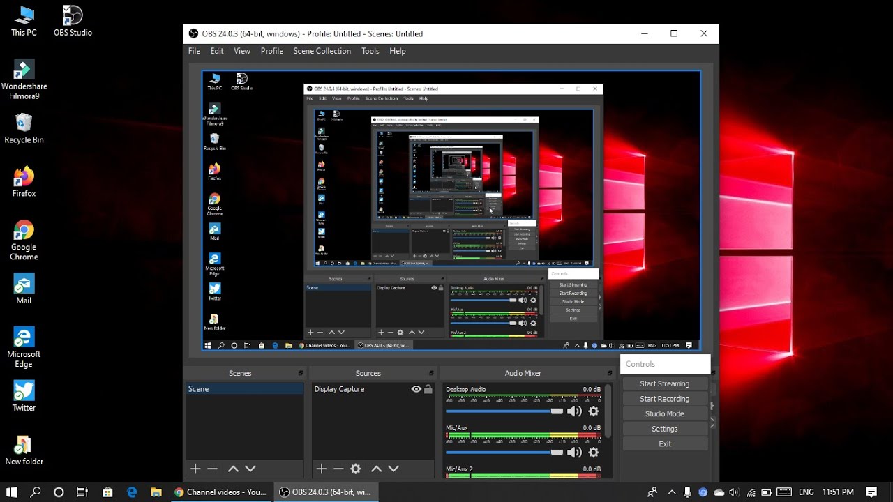 How to make a recording Your Computer Screen With OBS Studio In Bangla ...
