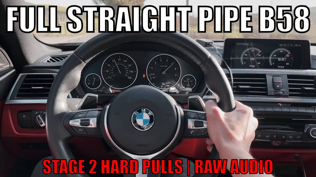 BMW 440i B58 Stage 2 (AGG) Hard Pulls, Exhaust, Turbo Noises - YouTube