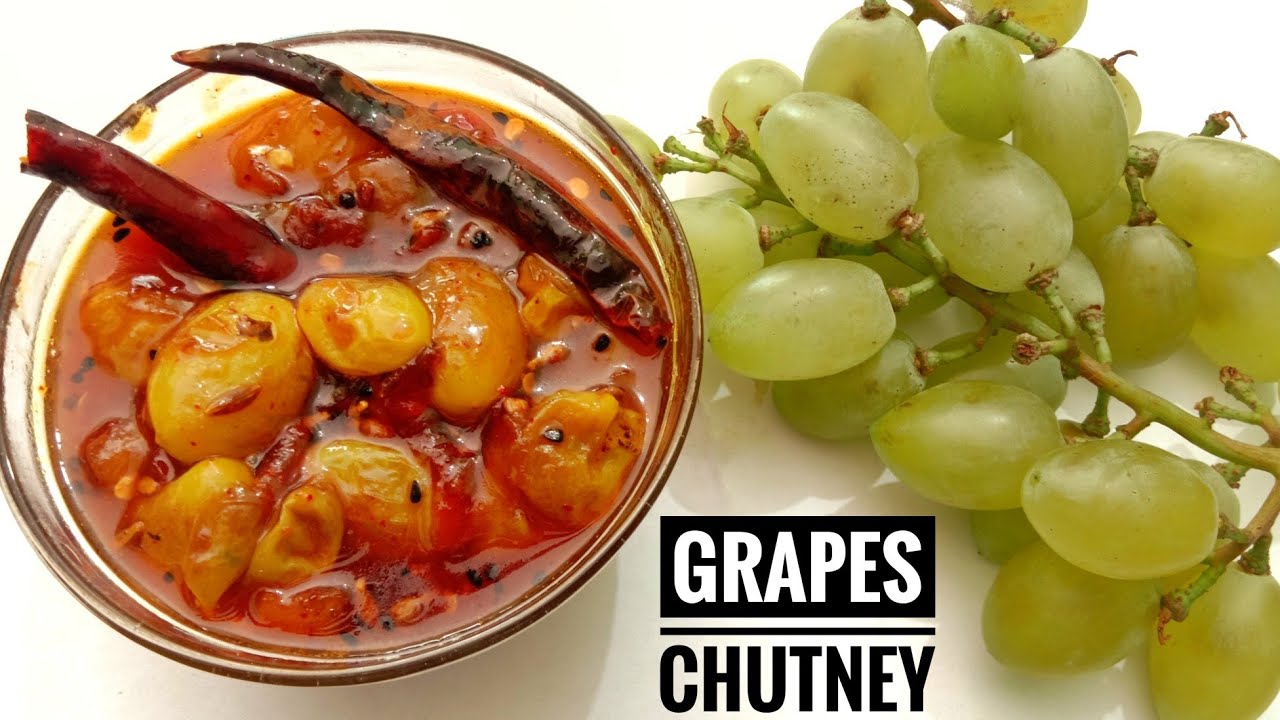 Grapes Chutney Sweet and Spicy grapes chutney YouTube