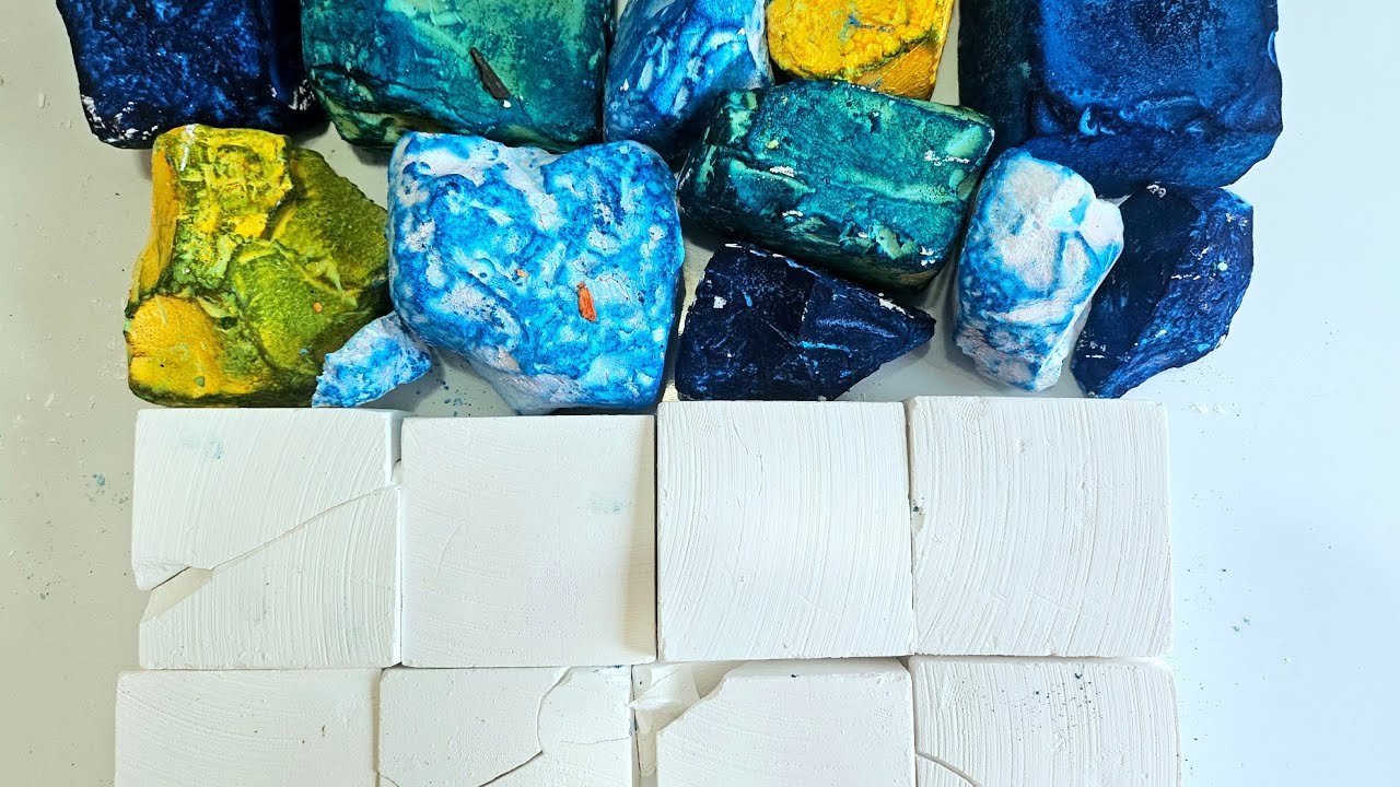 Dyed Jumbos w Unbranded Sample Chalk ♡ ASMR ♡ Oddly Satisfying 