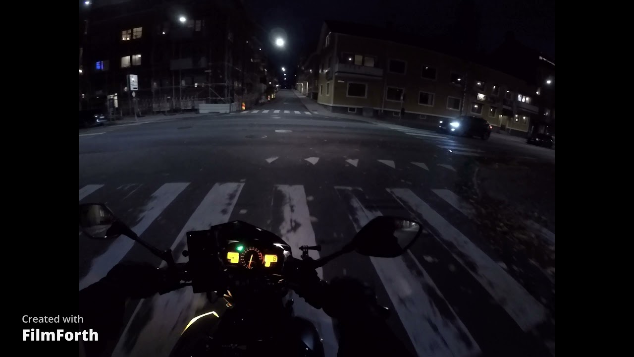 Kvällstur genom  Luleå Centrum