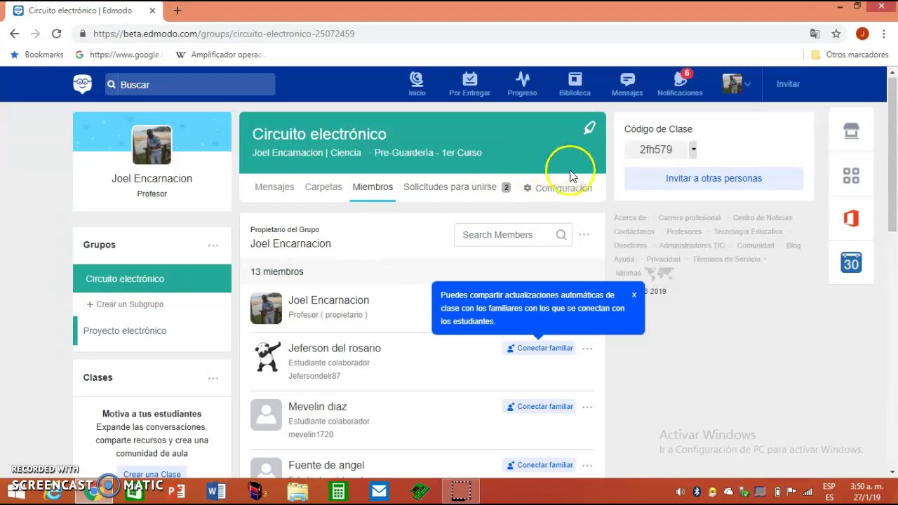 Tutorial de uso de edmodo - YouTube