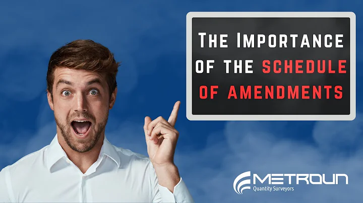 The Importance of the Schedule of Amendments | JCT Contracts